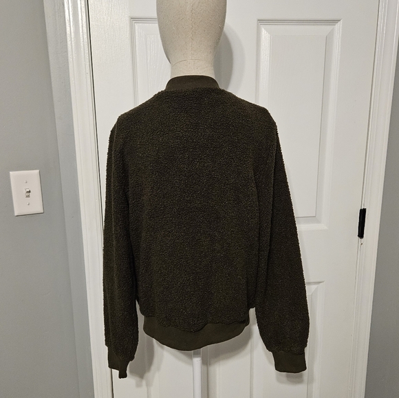 NWT Mirol Cozy Olive Teddy Jacket - Picture 4 of 6